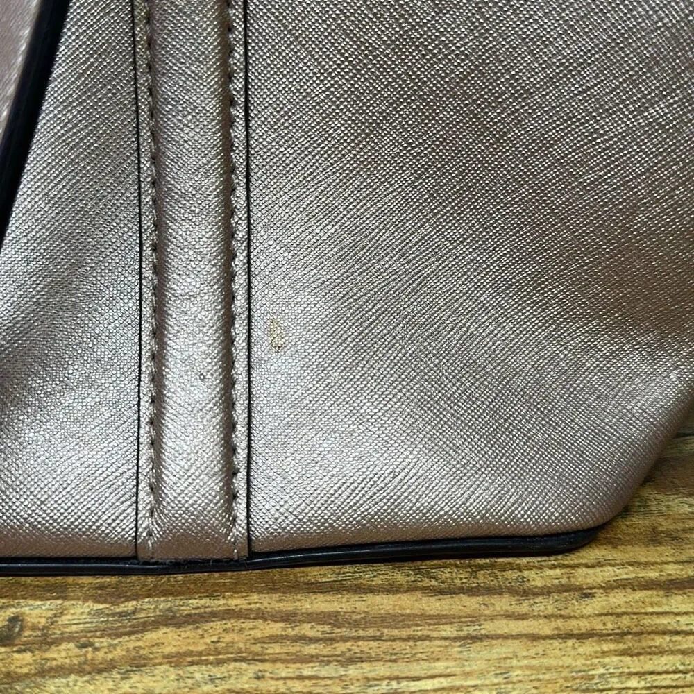 Kate Spade Handbag Large Pink Bag Purse‎ Shoulder Pocketbook Rose Gold FLAWS